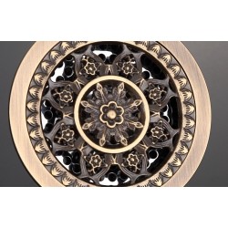 Antique brass - round bathroom floor drain - waste drainerDrains