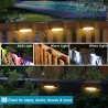Luzes de deck solar - pátio - cerca - jardim - à prova d'água - LED