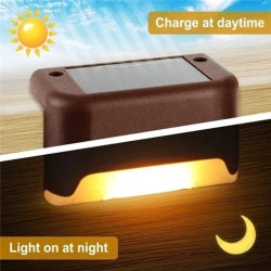 Luzes de deck solar - pátio - cerca - jardim - à prova d'água - LED