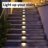 Luzes de deck solar - pátio - cerca - jardim - à prova d'água - LED