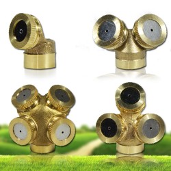Pulverizador de jardim - bico - aspersor - irrigação de água de jardim - latão - 1 / 2 / 3 / 4 furos