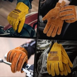 Safety / work gloves - stretchable - wood cutting / gardening - leatherSafety & protection