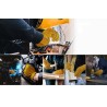 Luvas de segurança / trabalho - extensíveis - corte de madeira / jardinagem - couro