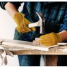Luvas de segurança / trabalho - extensíveis - corte de madeira / jardinagem - couro
