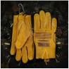 Luvas de segurança / trabalho - extensíveis - corte de madeira / jardinagem - couro