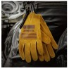 Luvas de segurança / trabalho - extensíveis - corte de madeira / jardinagem - couro