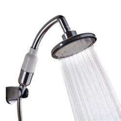 Cabeça de chuveiro redonda - com filtro - destacável - economia de água