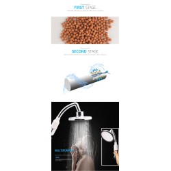 Round shower head - with filter - detachable - water savingShower Heads