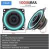 Altifalante coaxial universal para automóvel - Hifi - gama completa - montagem de 2 vias - 100 W