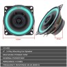 Altifalante coaxial universal para automóvel - Hifi - gama completa - montagem de 2 vias - 100 W