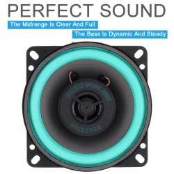 Altifalante coaxial universal para automóvel - Hifi - gama completa - montagem de 2 vias - 100 W