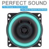 Altifalante coaxial universal para automóvel - Hifi - gama completa - montagem de 2 vias - 100 W