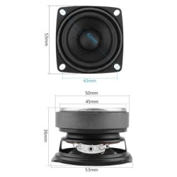 Universal audio speaker - full range - 53mm - 4 Ohm - 15W - 2 piecesSpeakers