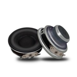 Altifalante de áudio universal - gama completa - compatível com Bluetooth - 40mm - 4 Ohm - 5W - 2 peças