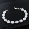 Elegant bracelet - natural moonlight stone - 925 sterling silverBracelets