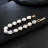 Pulseira elegante - pedra natural do luar - prata de lei 925