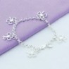 Pulseira trevo de quatro folhas - prata 925