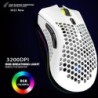 BM600 - mouse para jogos RGB sem fio - design de favo de mel - recarregável - USB - 2.4G