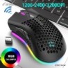 BM600 - wireless RGB gaming mouse - honeycomb design - rechargeable - USB - 2.4GMouses