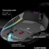 BM600 - wireless RGB gaming mouse - honeycomb design - rechargeable - USB - 2.4GMouses