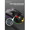 BM600 - mouse para jogos RGB sem fio - design de favo de mel - recarregável - USB - 2.4G