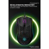 BM600 - mouse para jogos RGB sem fio - design de favo de mel - recarregável - USB - 2.4G