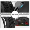 BM600 - mouse para jogos RGB sem fio - design de favo de mel - recarregável - USB - 2.4G