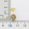 Ball shaped earrings - with colorful crystalsEarrings