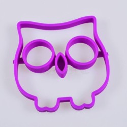 Molde de ovo de silicone - formato de coruja