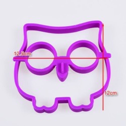 Molde de ovo de silicone - formato de coruja