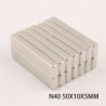 N40 - ímã de neodímio - bloco retangular forte - 50mm * 10mm * 5mm