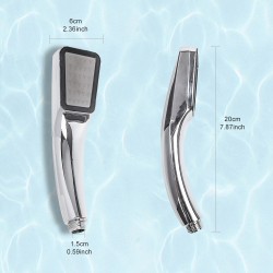Square shower head - 300 holes - high pressure - chromeShower Heads