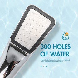 Square shower head - 300 holes - high pressure - chromeShower Heads