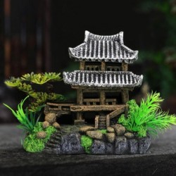 Resin Chinese style house - aquarium decorationDecorations