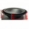 10" bass passive speaker - with 257mm frame - radiator auxiliarySpeakers