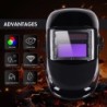 Máscara de solda - capacete de escurecimento automático - TIG - MIG - ARC - retificação