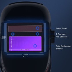 Welding mask - automatic darkening helmet - TIG - MIG - ARC - grindingHelmets