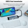 5 in 1 HUB - Type-C - USB 2.0 / 3.0 - 3.5mm jack - splitter - adapterHubs