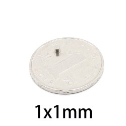 N35 - ímã de neodímio - disco forte - 1mm * 1mm
