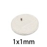 N35 - ímã de neodímio - disco forte - 1mm * 1mm