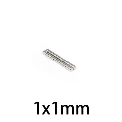 N35 - ímã de neodímio - disco forte - 1mm * 1mm