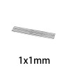N35 - ímã de neodímio - disco forte - 1mm * 1mm