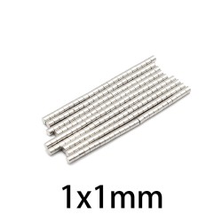 N35 - ímã de neodímio - disco forte - 1mm * 1mm