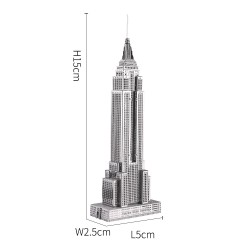 Quebra-cabeça de metal - kit de construção - Empire State Building