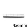 N35 - ímã de neodímio - disco forte - 4mm * 6mm