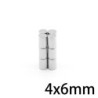 N35 - ímã de neodímio - disco forte - 4mm * 6mm