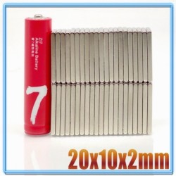 N35 - ímã de neodímio - bloco forte - 20mm * 10mm * 2mm