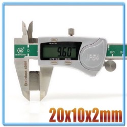 N35 - ímã de neodímio - bloco forte - 20mm * 10mm * 2mm