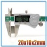 N35 - ímã de neodímio - bloco forte - 20mm * 10mm * 2mm