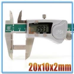 N35 - ímã de neodímio - bloco forte - 20mm * 10mm * 2mm